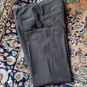 Soft, Charcoal-grey, Pin-striped Slacks